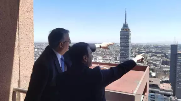 Ambos secretarios compartieron una comida privada en la sede de la Secretaría de Relaciones Exteriores, en la CDMX. Foto: Twitter @m_ebrard Ambos secretarios compartieron una comida privada en la sede de la Secretaría de Relaciones Exteriores, en la CDMX. Foto: Twitter @m_ebrard