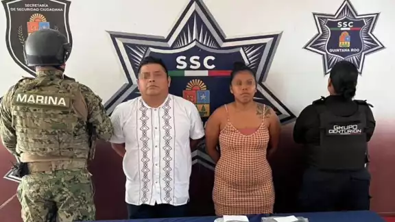 La SSC presentaron a los detenidos y pusieron a disposición de la autoridad.