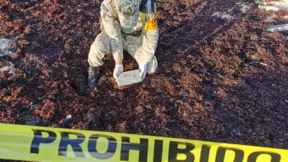 Personal militar encontró dos paquetes de droga a la orilla de la playa Personal militar encontró dos paquetes de droga a la orilla de la playa