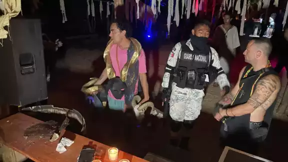 El personal de cofepris procedió a clausuran la fiesta clandestina además de reportar sustancias ilícitas que tiraban los asistentes cuando vieron que los seguían los agentes federales en carretera El personal de cofepris procedió a clausuran la fiesta clandestina además de reportar sustancias ilícitas que tiraban los asistentes cuando vieron que los seguían los agentes federales en carretera