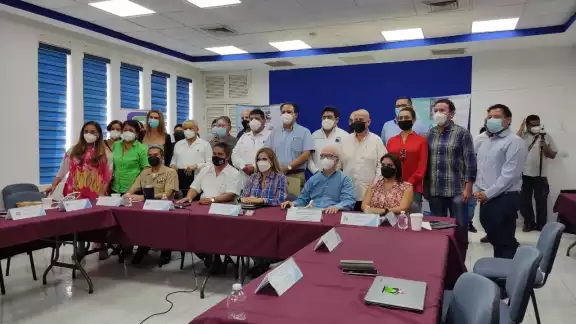 Tan solo en el 2021 la Marina recolectó alrededor de 45 mil toneladas de sargazo Tan solo en el 2021 la Marina recolectó alrededor de 45 mil toneladas de sargazo