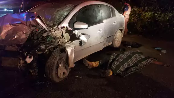 El accidente se registró en el tramo carretero de Tulum-Cobá El accidente se registró en el tramo carretero de Tulum-Cobá