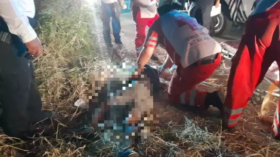 El hombre fue llevado al IMSS de Escárcega El hombre fue llevado al IMSS de Escárcega