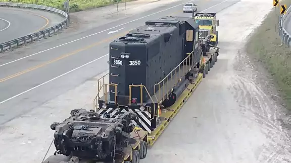 La máquina formará parte del Tren Maya que está próximo a inaugurarse