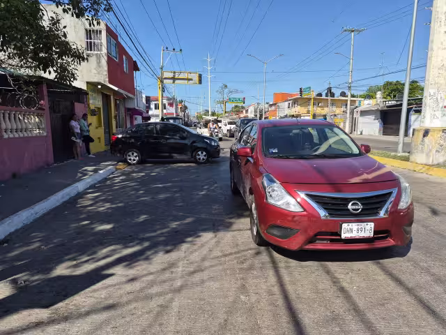 Se registró un percance vial en la colonia Benito Juárez.