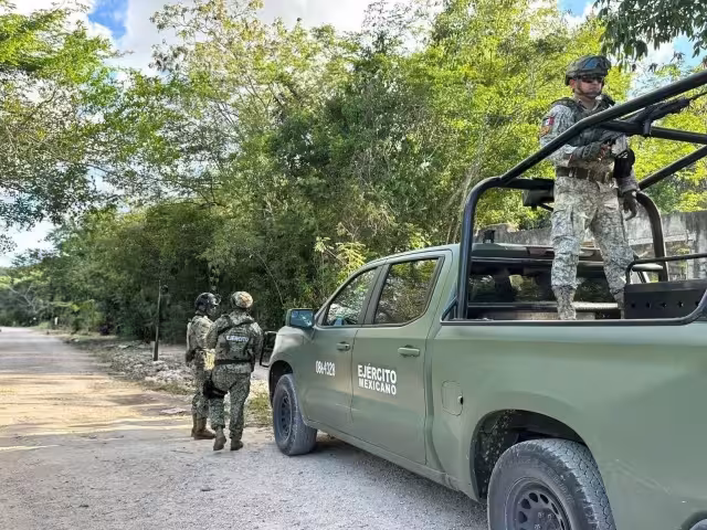 Elementos del Ejército Mexicano llegaron a la escena del hallazgo.