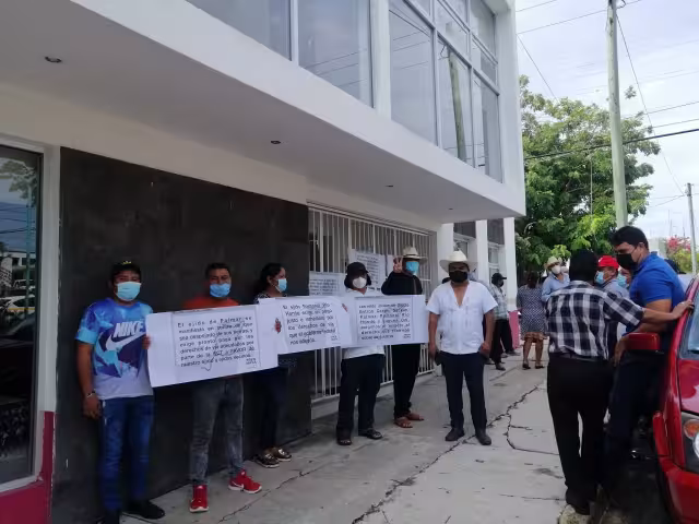 Destacaron que se mantendrán en las puertas de la oficina del Tren Maya en espera de una respuesta positiva a sus demandas
