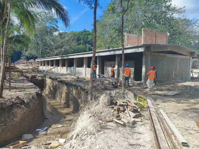 En febrero concluyen las obras de ampliación y modernización del CBTA 62 en Escárcega, Campeche.