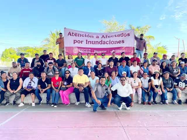 75 Campechanos Servidores de la Nación partieron a apoyar en estados afectados por las lluvias e inundaciones.