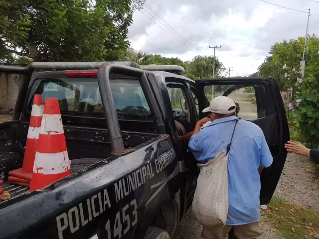 El hombre fue trasladado al hospital San Carlos de Tzimín