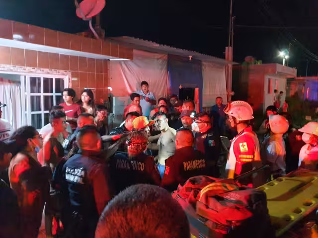 Uno de los jóvenes resultó herido con varias cortadas en el cuerpo