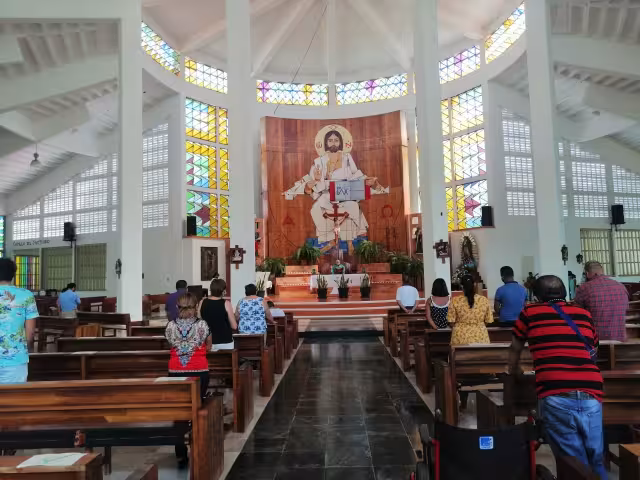Iglesia en Chetumal realizaron misa dominical (Eric Martin)