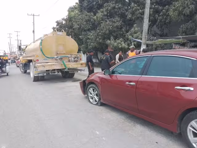 Solamente se presentaron daños materiales en el auto