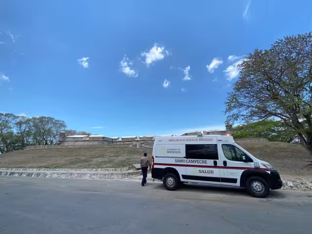 Turista originario de Tijuana sufrió descompensación en el Fuerte de San Miguel.