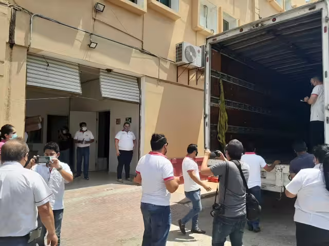 El cargamento con las papeletas electorales llegó este sábado