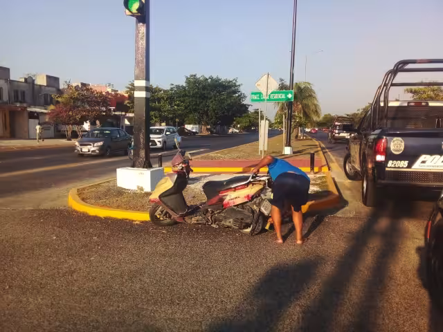 Uno de los motociclistas lesionados fue hospitalizado