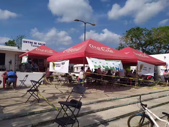 Cada punto de vacunación recibió 1716 dosis sumando un total de 6864 para igual número de habitantes que conforman la población de este rango de edad