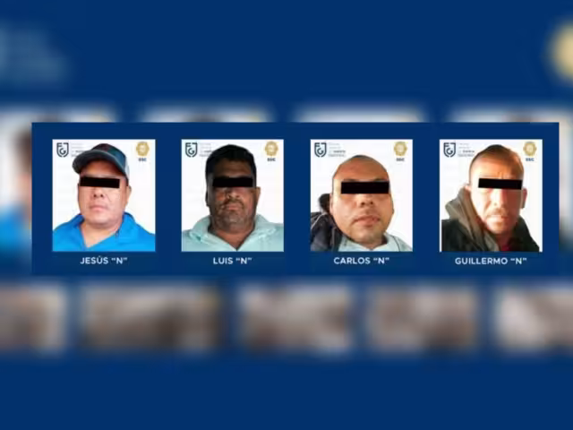 Los cuatro detenidos terminaron en el Reclusorio Norte donde permanecerán internos hasta la audiencia que definirá si se alargará su encarcelamiento y los vincule a proceso
