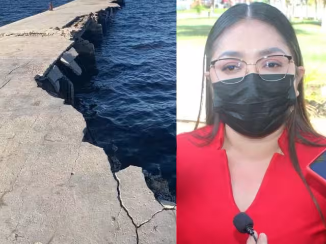 La Presidenta Municipal de Chetumal fue a dar el banderazo de un torneo de pesca, sin escuchar los reclamos de los vecinos de Xcalak por su nulo apoyo para reparar el muelle