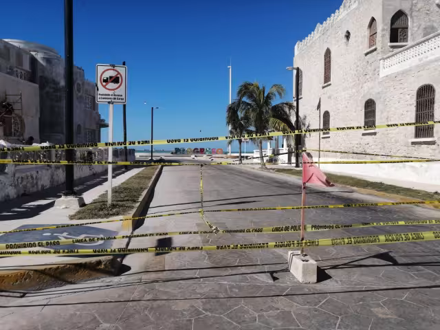 La zona está vigilada por elementos policiacos