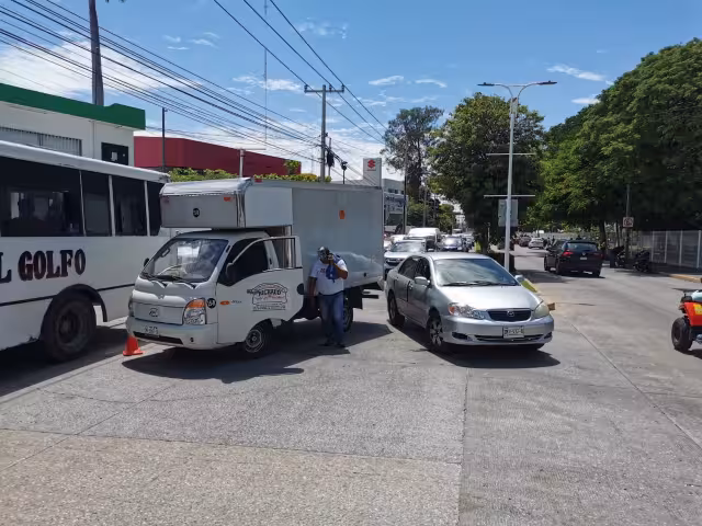 Solamente se registraron daños materiales en el accidente