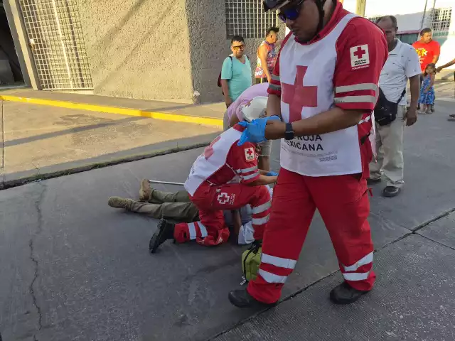 Hombre sufre caída y lesión en la cabeza en la colonia Justo Sierra en Chetumal
