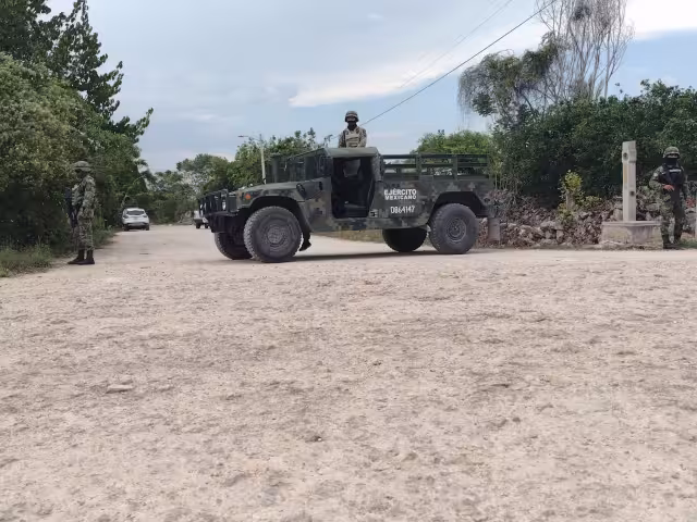 La zona fue custodiada por cuerpos del orden