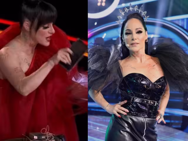 Lolita Cortés tomó su celular, se quitó el micrófono y salió del estudio de La Academia 20 Años tras darse la lista de finalistas