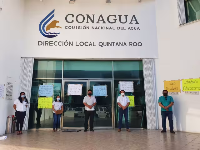 Los colaboradores sindicalizados indicaron que el responsable del Área de Agua Potable de la Conagua en Q.Roo los maltrata