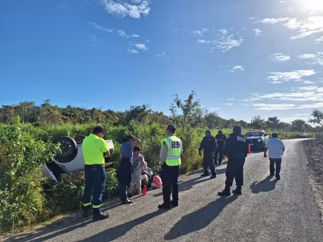 Ninguno de los pasajeros resultó herido en el accidente