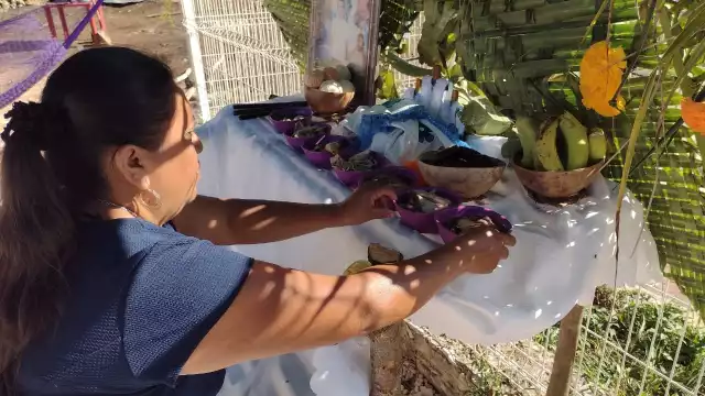 Los vecinos se organizaron para colocar su altar en la Colonia Constituyentes