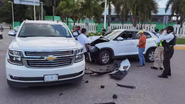 Los conductores decidieron llegar a un arreglo a través de una aseguradora