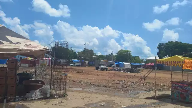 El coso taurino de Huhí fue desmantelado esta mañana