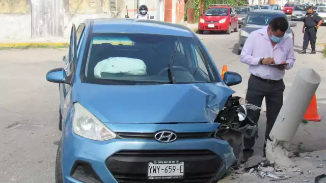 Las aseguradoras de los vehículos se encargaron de resolver el accidente