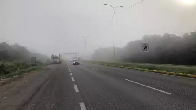 Esta neblina se pareció en Chetumal hoy por la mañana