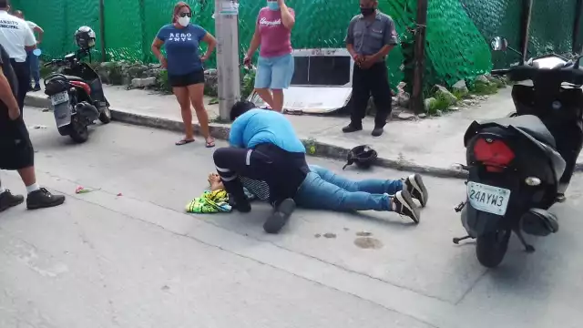 La motociclista circulaba de Sur a Norte y en el cruce con la calle 2 Norte bis