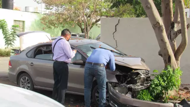 Las aseguradoras llegaron al lugar para deslindar responsabilidades