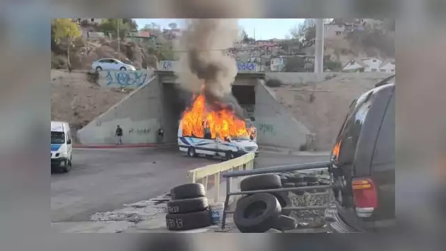 Vehículos fueron incendiados en Tijuana y otros municipios de Baja California, donde llegó la Guardia Nacional
