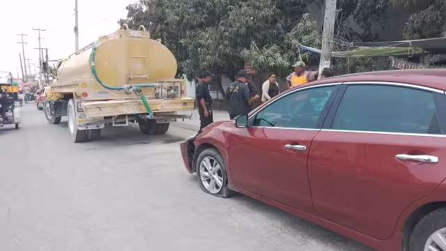 Solamente se presentaron daños materiales en el auto
