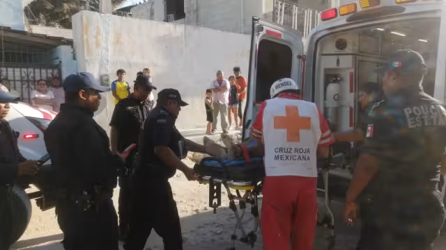 El hombre fue trasladado de emergencia a un hospital en Progreso