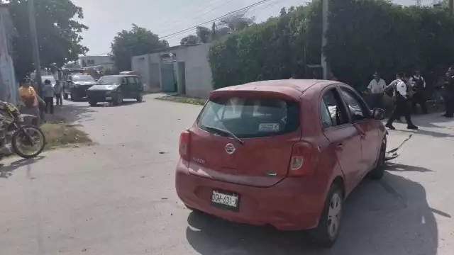 La mujer sufrió lesiones en la pantorrilla derecha