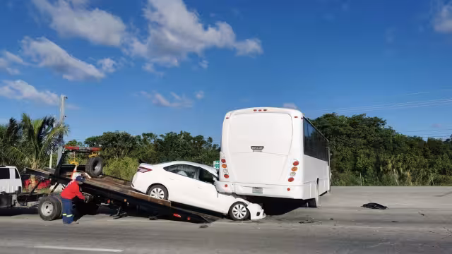 El accidente sucedió en una curva a Punta Maroma