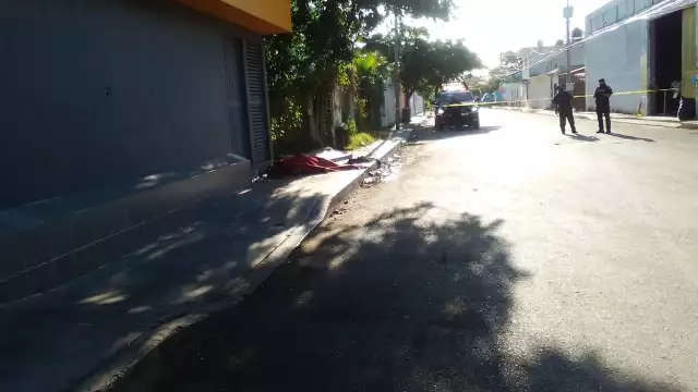 El área fuer acordonada en espera de la Fiscalía General del Estado para los trámites conducentes