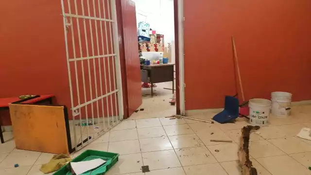 Los ladrones dañaron las instalaciones de este Jardín de Niños en Chetumal