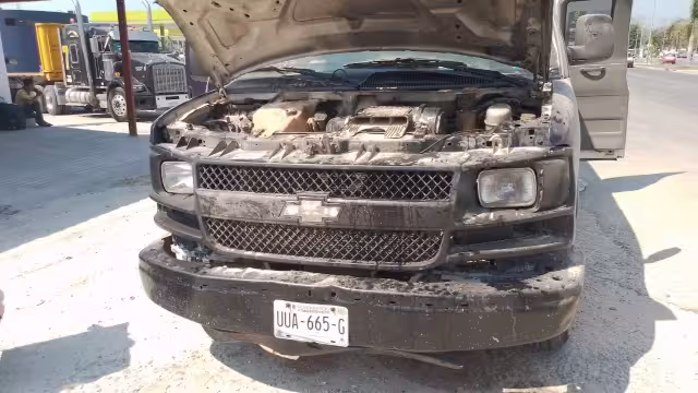 El incendio fue sofocado por empleados de una gasolinera