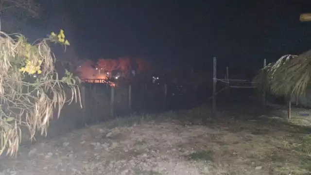 Se registró otro incendio en un corralón en el kilómetro 3 de la carretera federal Escárcega–Champotón