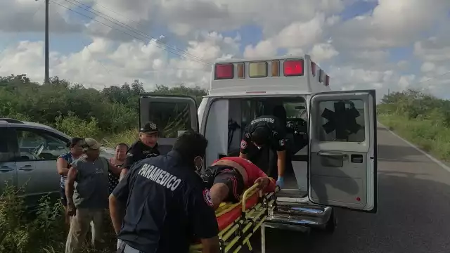 El hombre fue trasladado a un hospital en Tizimín