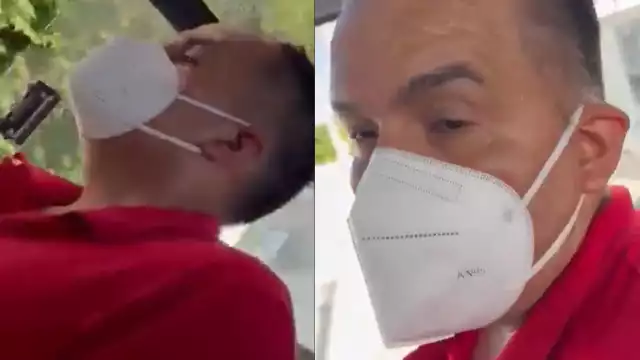 El hombre al darse cuenta de que había sido descubierto masturbándose en un camión del trasporte público en Cancún, decidió bajarse de manera rápida