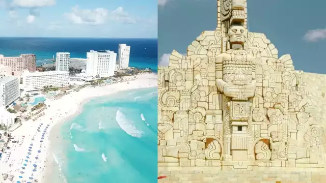 Cancún y Mérida son ciudades turísticas de la Península de Yucatán, por lo que los turistas buscan conocerlas