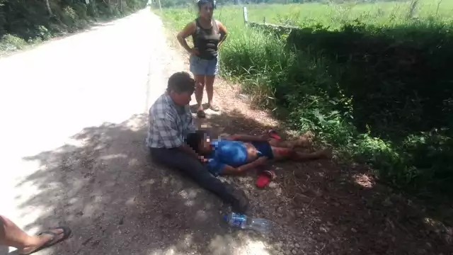 El joven resultó gravemente herido tras derrapar